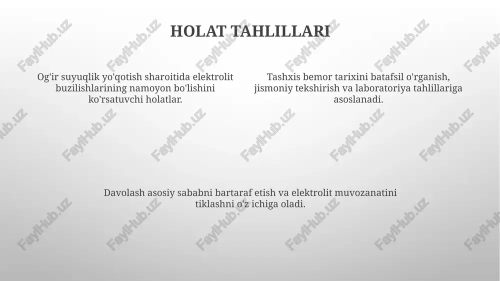 suv elektrolit almashinuvi buzilishlari diagnostikasi - Page 4