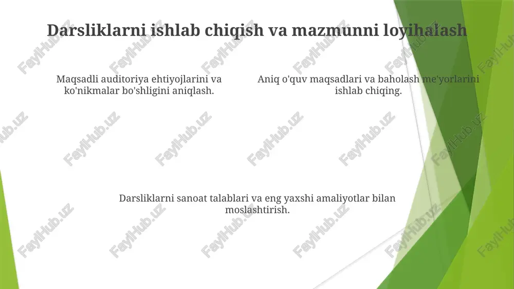 kasb hunarga yo'naltirish ishlariga qo'yiladigan talablar - Page 4