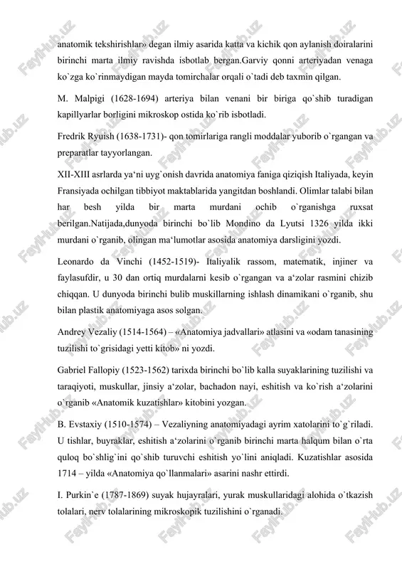 il) yozdi. patologik anatomiya, patologik morfologiya — odam va hayvon organizmidagi patologik jarayonlarning morfologik asoslarini, pa-togeneznnnt morfologik tomonlarini oʻrganadigan fan; patologiyannng eng muhim qismi. patologik anatomiya patologik fiziologiya, mikrobiologiya, gigiyena kabi fanlar bilan chambarchas bogʻlangan. patologik anatomiya umumiy va xususiy qismlarga boʻlinadi. umumiy patologik anatomiya umumiy patologik jarayonlar (kon aylanishining bu-zilishi, yalliglanish va boshqalar)ni, xususiy patologik anatomiya esa aʼzo va sistemalar (mas, nerv sistemasi, yurak, tomirlar va boshqalar)dagi patologik jarayonlarni oʻrganadi. maʼlum kasalliklarda kelib chiqadigan oʻzgarishlarni oʻrganadigan maxsus patologik anatomiya ham muhim ahamiyat kasb etadi. murdani yorib (qarang murdani yo’rish), aʼzolardagi oʻzgarishlarni oʻrganish va toʻqimalarni mikroskopda tekshirish patologik anatomiyaning asosiy usulidir. patologik anatomiya kasallik natijasida aʼzo va toʻkimalarda roʻy bergan oʻzgarishlarni oʻrganishda biopsiya usulidan keng foydalanadi, yaʼni anik, diagnoz qoʻyish maqsadida toʻqima yoki aʼzo boʻlaklari kesib olib tekshiriladi; operatsiya vaq-tida olib tashlanadigan aʼzolar ham patologik-anatomik tekshiruvdan oʻtka-ziladi. toʻqimalardagi almashinuv jarayonini mukammal tahlil qilishga im-kon beradigan gistokimyoviy tekshirish usuli keng tarqalgan. …