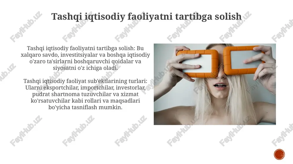 tashqi iqtisodiy faoliyat subyektlari va ularning turlar - Page 4