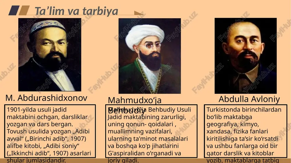 jadidlar marifatparvarlarining pedagogik qarashlari - Page 4