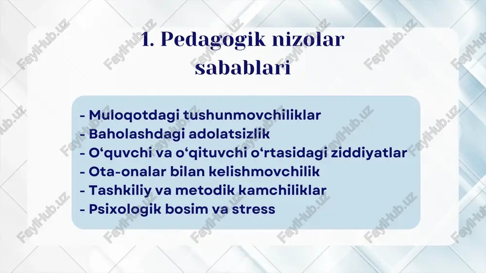 pedagogik nizolar va ularni oldini olish - Page 4