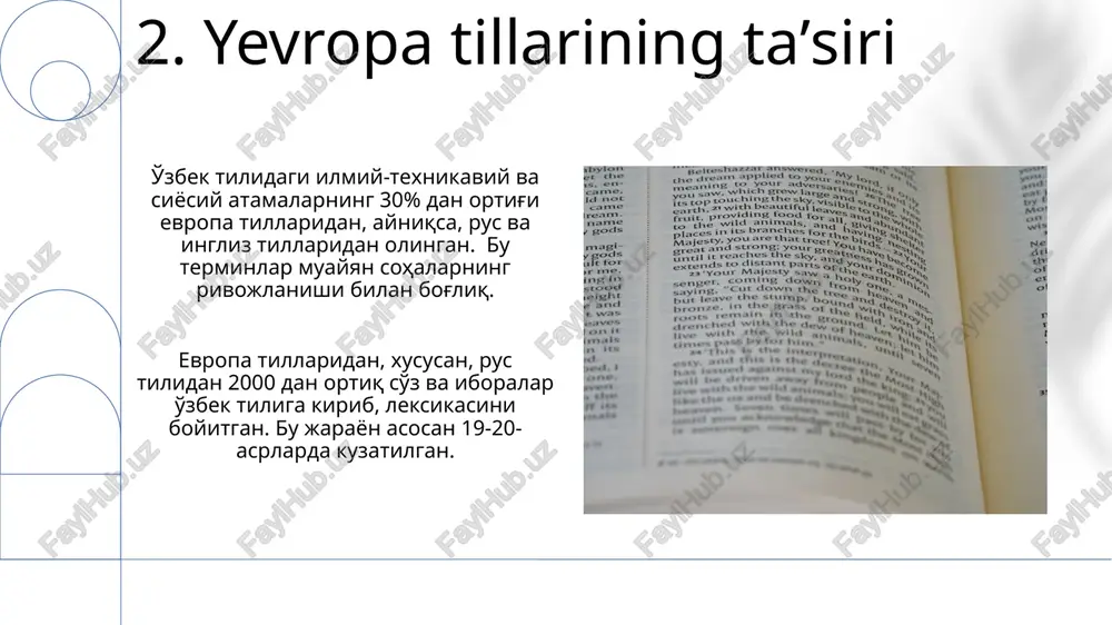 net va texnologiya sohalariga oid so'zlar, uzbek tiliga kirdi. e'tiboringiz uchun rahmat @taqdimot_robot image1.png image2.jpg image3.jpg image4.jpg image5.jpg image6.jpg image7.jpg image8.jpg image9.jpg image10.jpg image11.jpg image12.jpg image13.jpg image14.jpg image15.jpg image16.jpg