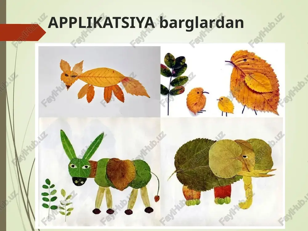 boshlang’ich sinflarda applikatsiya ishiga o’rgatishning vazifalari va turlari. - Page 4