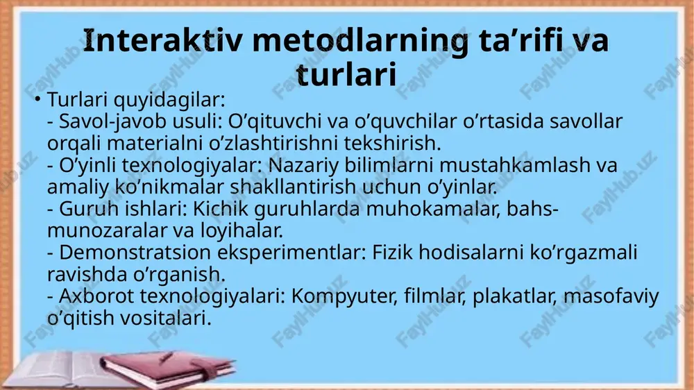 taʼlimjarayonida interaktiv metodlardan foydalanish - Page 4