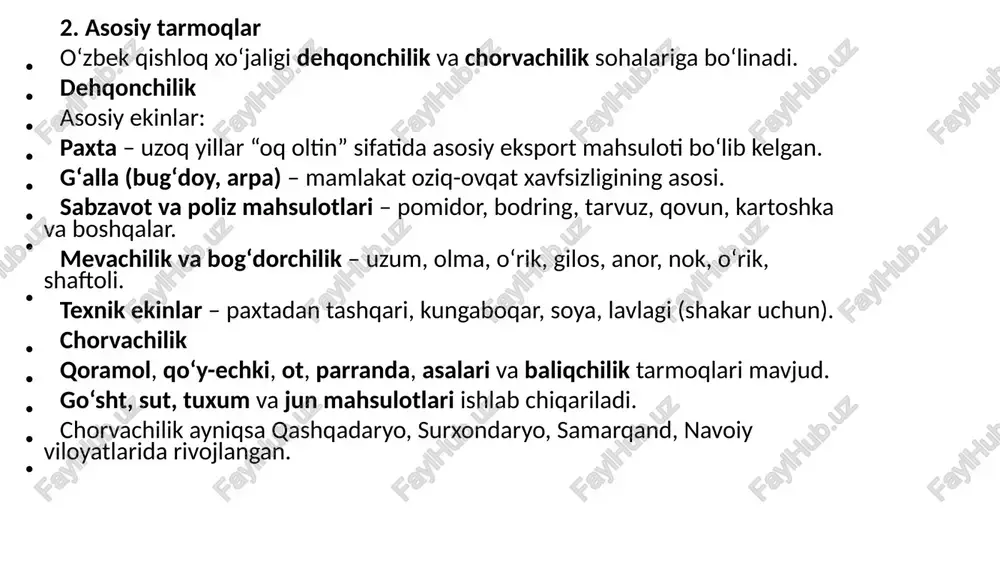 o’zbekistonda qishloq xo’jaligi - Page 4