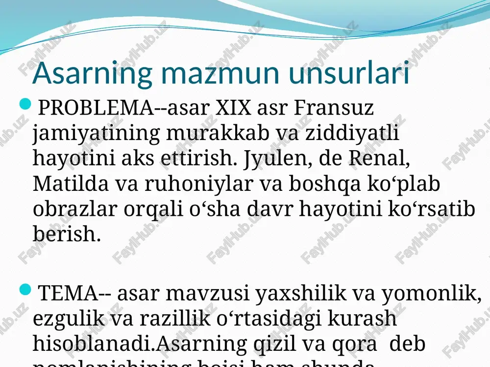 "qizil va qora" asari tahlili - Page 4