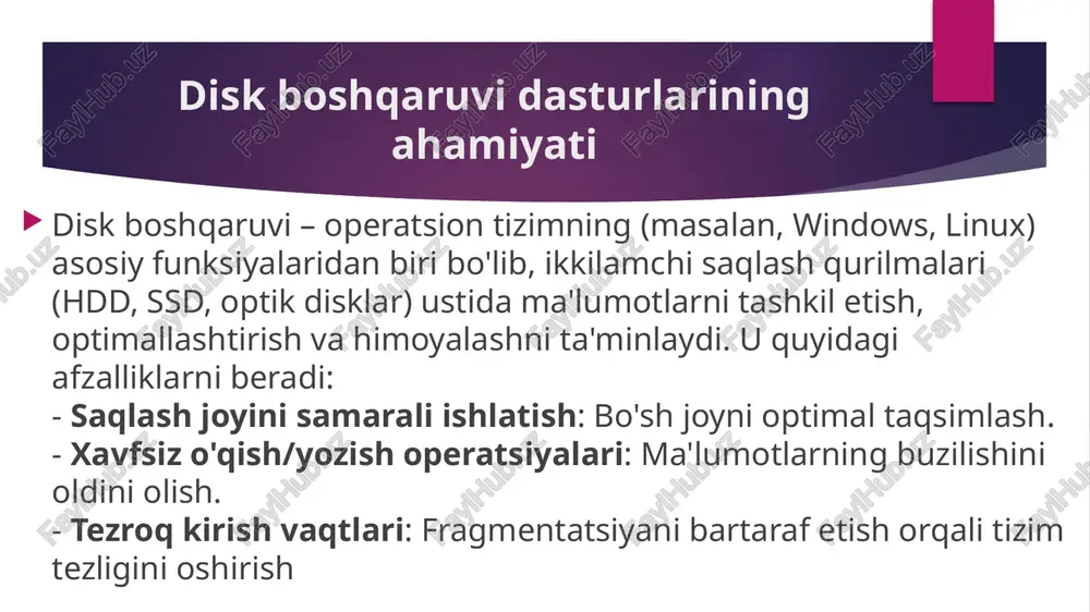 disklar bilan ishlash uchun dasturiy taʼminotning imkoniyatlari - Page 4