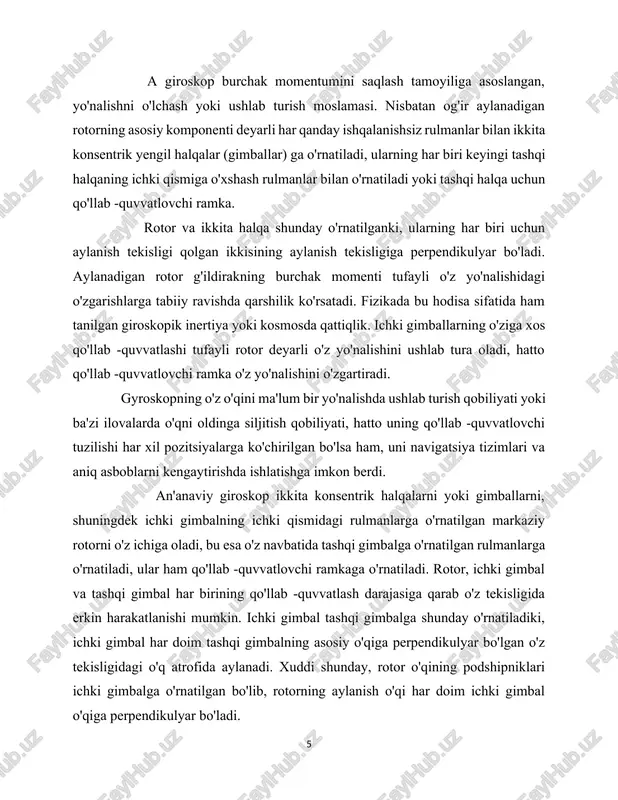 tizimning aylanish tendentsiyasi doimiy bo'lib qoladi. siz giroskoplar ular aylanish harakatini barqarorlashtirish, boshqarish yoki o'lchash uchun ko'plab eski va yangi ixtirolarda qo'llaniladi. masalan, velosipeddagi g'ildiraklar, xuddi gyroskoplar kabi harakat qiladilar, chunki ular tezlikni aylantirib, tik turishni osonlashtiradi va itarishni qiyinlashtiradi. boshqariladigan raketalar o'z yo'nalishlarini kuzatib borish va boshqarish uchun gyroskoplardan foydalanadi. jihozning yo'nalishini gyroskop bilan o'zgartirish gyroskopni aylantirish, uning chiqish kuchi o'qini o'zgartirish orqali amalga oshiriladi. ko'p o'qli giroskoplarning datchiklar orqali aylanishi ko'plab moslamalarni aniq o'lchash va yo'naltirishga imkon beradi. siz giroskoplar ba'zi xavfsizlik masalalarini ham taqdim eting. shuningdek, gyroskopning imkoniyatlaridan foydalanuvchi yoki ushbu qurilmaga kirish huquqiga ega bo'lgan yoki foydalanuvchi xohlagan boshqa shaxslar xohlagan holda, joylashuvni kuzatish uchun foydalanish mumkin. o'zgartirilgan nutqni aniqlash dasturi bilan bir qatorda, qurilmalar mikrofon mavjud bo'lmaganda tinglashni faollashtirishi mumkin. ular, shuningdek, telefon harakatiga qaramay klaviatura tebranish hujumlarining aniqligini saqlab qolish uchun ishlatilishi mumkin. mexanik giroskop maxsus tayanchga o'rnatilgan g'ildirakdan iborat. dingil deb nomlangan novda …