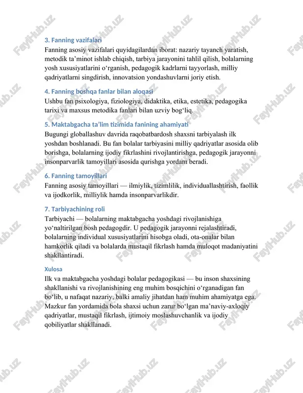 ilk va maktabgacha yoshdagi bolalar pedagogikasi - Page 4