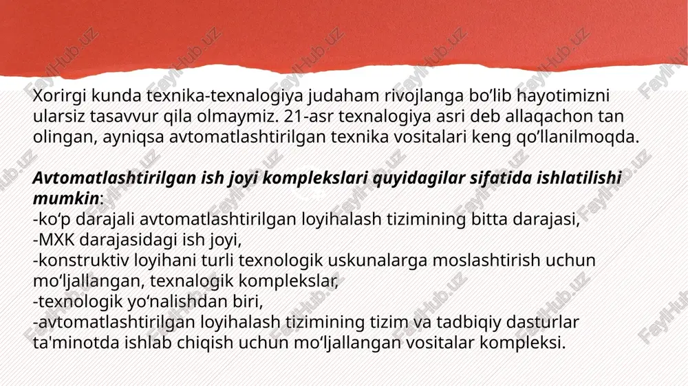 hlar (yoki datchiklar) keng qo'llaniladi. datchik deb, nazorat qilinayotgan yoki rostlanayotgan kattalikni kerakli yoki avtomatika tizimining keyingi elementlarida qo’llash uchun qulay qiymatga o'zgartiradigan vositaga aytiladi. qishloq va suv xo'jaligi ishlab chiqarishida qo‘llaniladigan o‘zgartirgichlar asosan olti guruhga bo‘linadi: mexanik; elektromexanik; issiqlik; elektrokimyoviy; optik va elektron - ion. mexanik o‘zgartirgichlar mexanik kirish ko'rsatkichlami (bosim, kuch, tezlik, sarf va h.k.) mexanik chiqish ko'rsatkichlarga ( aylanish chastotasi, bosim va h.k.) o‘zgartirib berish bilan xarakterlanadi. bunday o‘zgartirgichlaming sezgirlik elementi sifatida elastik elementlar (membrana, prujini, balka kabilar) poplavoklar, krilchatkalar va drosselli qurilmalar ishlatiladi. elektromexanik birlamchi o‘zgartirgichlar (yoki elektrik datchiklar) kirish mexanik ko'rsatkichlami (bosim, kuch, sarf kabilar) chiqish elektrik ko‘rsatkichlarga (kuchlanish, tok, qarshilik, induktivlik va kabilar) o‘zgartirib berish uchun xizmat qiladi. elektromexanik o‘zgartirgichlar parametrik va generator o‘zgartirgichlarga (yoki datchiklarga) bo‘linadi. parametrik datchiklarda chiqish ko‘rsatkichini elektr zanjir kattaliklari (qarshilik, induktivlik, o‘zaro induktivlik, elektr sig‘imi va kabilar) tashkil topadi. bunday turdagi datchiklarda elektr toki va kuchlanishi sifatida chiqish signalini …