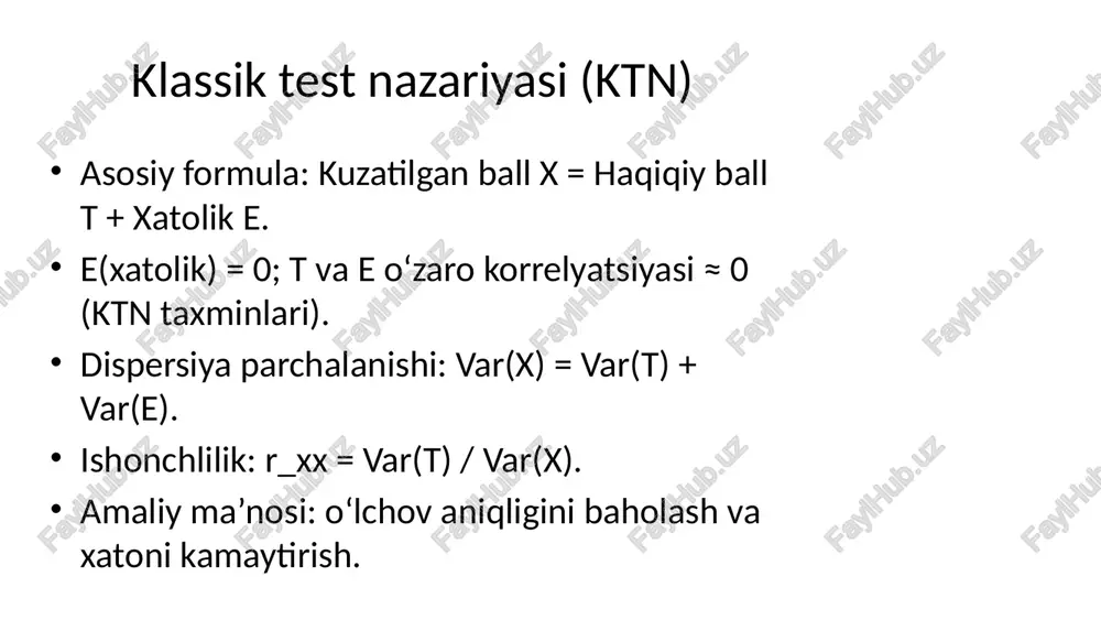 psixodiagnostikaning psixometrik asoslari - Page 4