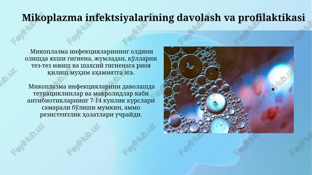mikoplazmalar materiali, tarkibi va tibbiyotdagi ahamiyati - Page 4