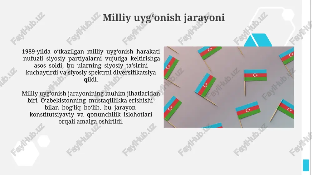 rga ega bo'lgan din erkinligi, amalda turli diniy guruhlar va cherkovlarning faoliyati uchun yangi imkoniyatlar yaratdi, ammo davlat nazorati saqlanib qoldi. kollektivlashtirishning oqibatlari va yer munosabatlarini isloh qilish kollektivlashtirish natijasida 1930-yillarda dehqon xo'jaliklarining 90% dan ortig'i kolxoz va sovxozlarga birlashtirildi, bu yer munosabatlarining keskin o'zgarishiga olib keldi. 1990-yillarning boshlarida, yer islohotlari natijasida, 20 million gektardan ortiq yer maydoni dehqonlarga xususiylashtirildi, biroq yer egalik qilishning murakkab huquqiy mexanizmlari hali to'liq shakllanmagan edi. qayta qurish davrining yakuni va uning natijalari qayta qurish davri, demokratik islohotlarga qaramay, avtoritar tuzumning kuchayishiga va 20 dan ortiq millat vakillarining murakkab etnik munosabatlariga olib keldi. 1991 yilda mustaqillik e'lon qilingandan so'ng, qayta qurishning ijtimoiy-siyosiy natijalari uzbekistonda yangi davlat tuzilishi va bozor iqtisodiyotiga o'tish jarayonini boshladi. muhojirlar muammosi 1990-yillarning oxiriga kelib, muhojirlarning integratsiyasi bilan bog'liq muammolar, shu jumladan, milliy identifikatsiya va madaniy moslashuv kabi omillar davlat siyosatiga jiddiy ta'sir ko'rsatdi. "muhojirlar muammosi" davlat tomonidan amalga oshirilgan reabilitatsiya dasturlari …