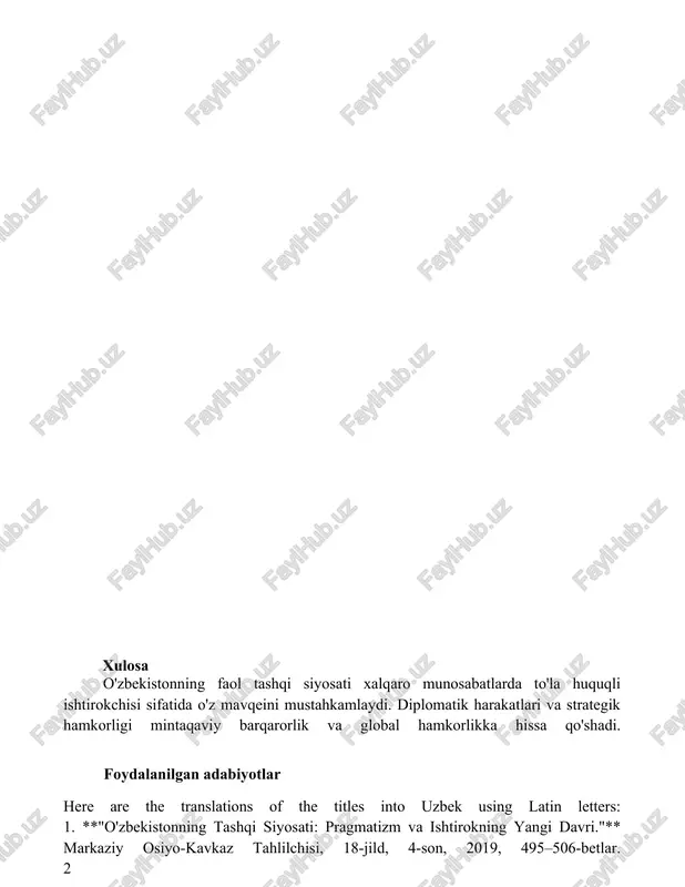 o'zbekiston tashqi siyosati - Page 4