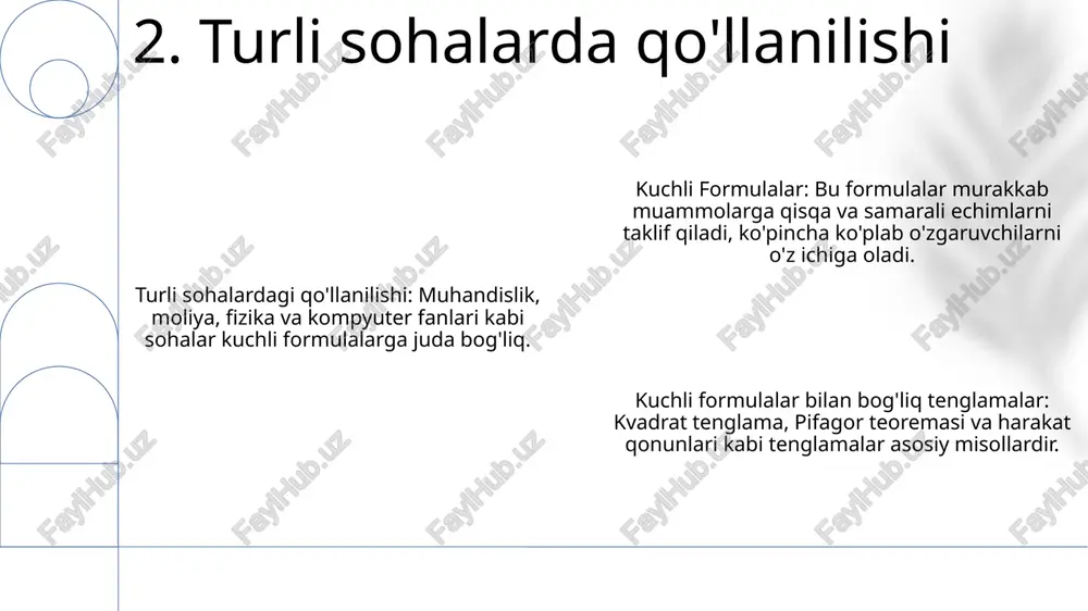 teng kuchli formulalariga doir tenglamalar - Page 4