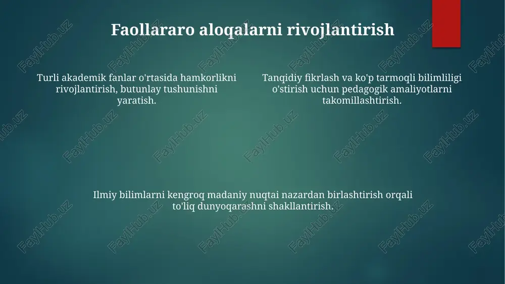 pedagogik jarayonida ilmiy va umumiy dunyoqarashni shakllantirish - Page 4