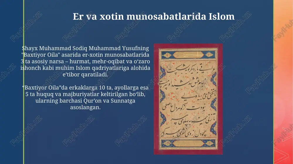 "baxtiyor oila" asarida islom qadriyatlarining talqini - Page 4