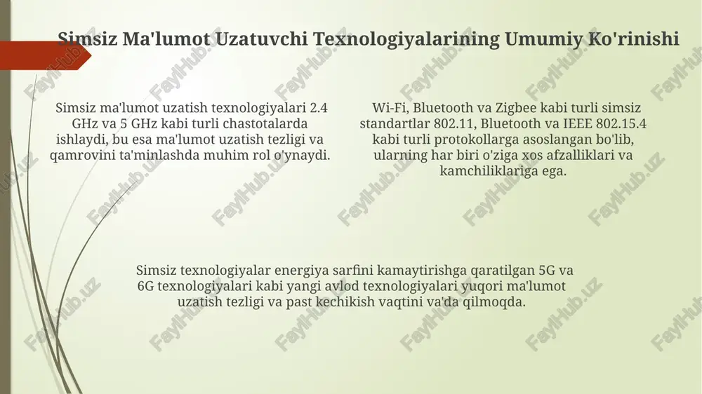 simsiz ma'lumot uzatuvchi texnologiyalarining asoslari - Page 4