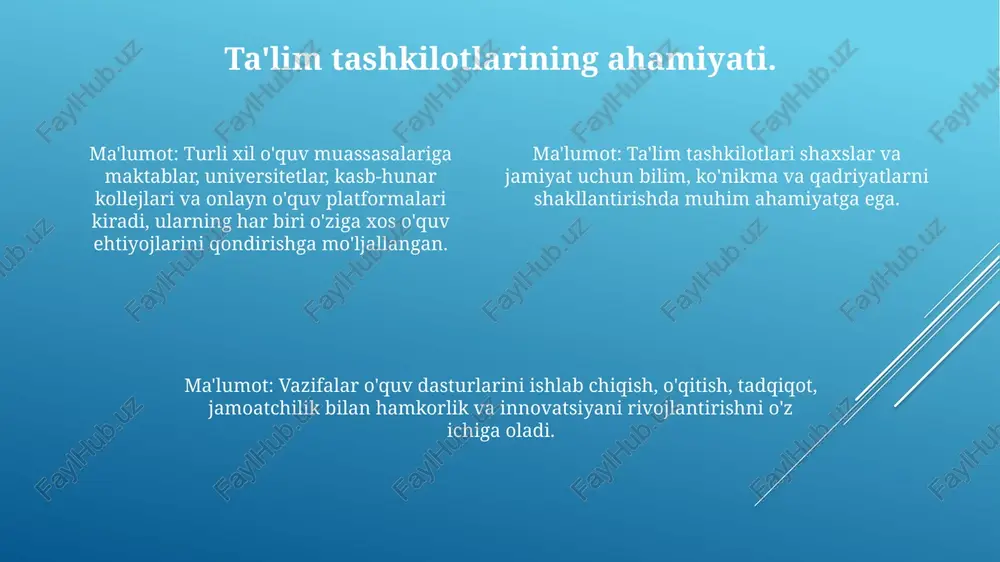 taʼlimni tashkil etish turlari va vazifalari - Page 4