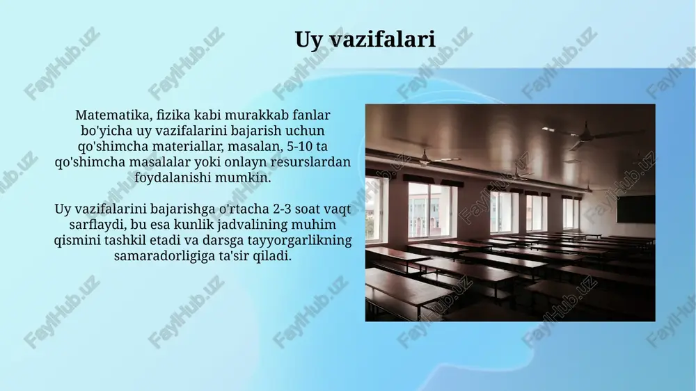ar, odatda, 5-6 ta fanni o'rganadilar, jumladan, matematikadan 45 daqiqali va adabiyotdan 30 daqiqali darslar bo'lishi mumkin. e'tiboringiz uchun rahmat @taqdimot_robot image2.jpg image3.jpg image4.jpg image5.jpg image6.jpg image7.jpg image8.jpg image9.jpg image10.jpg image11.jpg image12.jpg image13.jpg image14.jpg image15.jpg image16.jpg image17.jpg image18.jpg image1.png