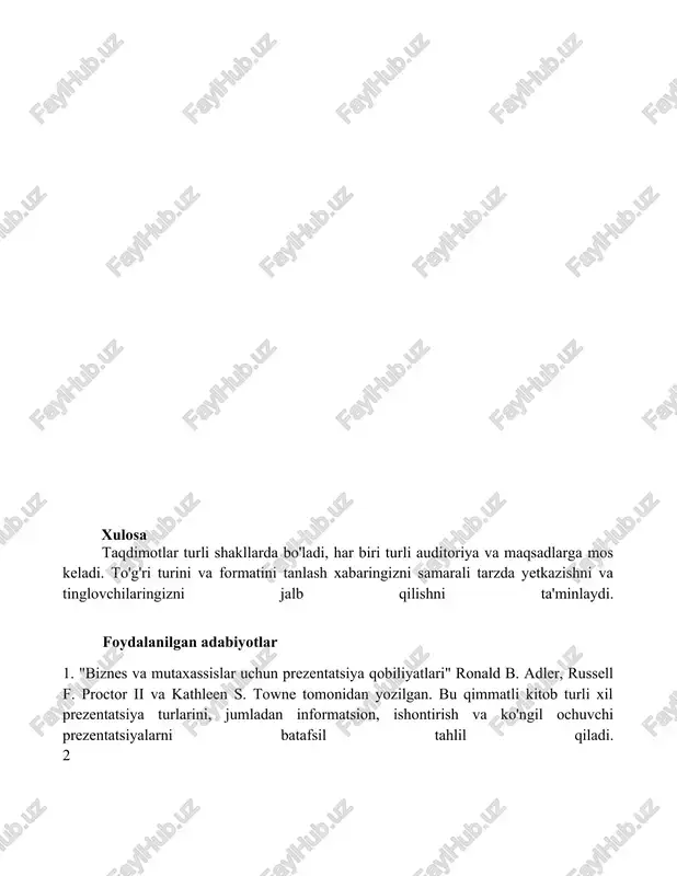 prezentatsiyalarning turlari va shakllari - Page 4