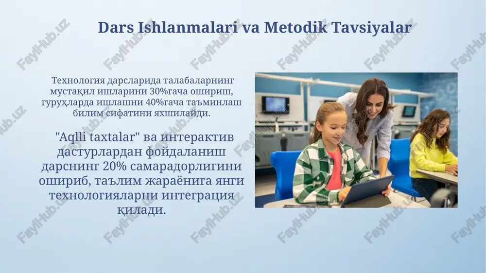 texnalogiya darslarida o'quv jarayonlarini tashkil etish - Page 4