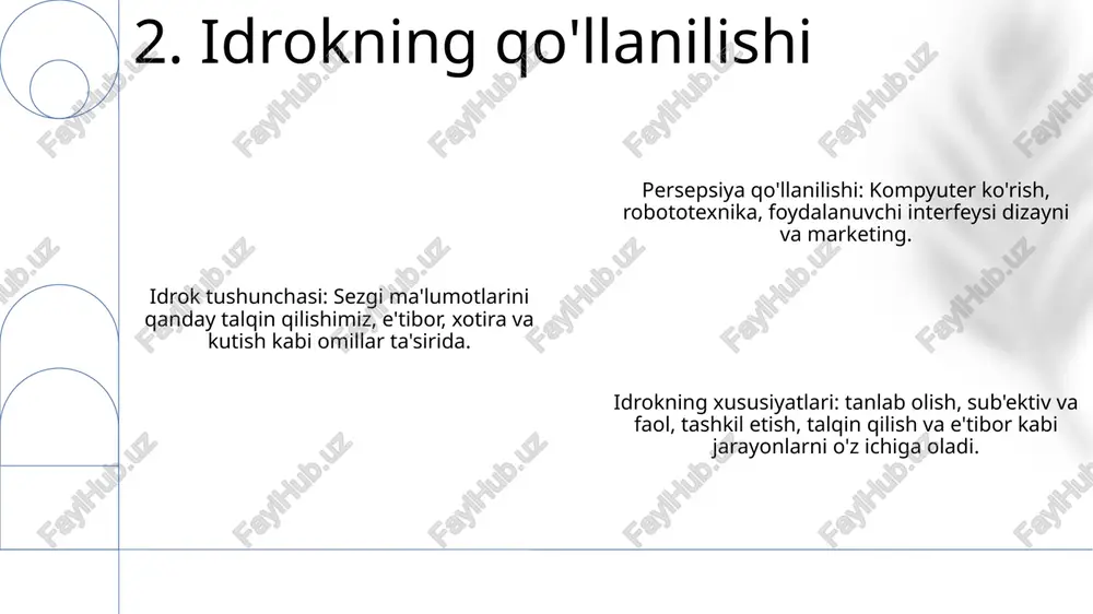 idrok haqida tushuncha va uning xususiyatlari - Page 4