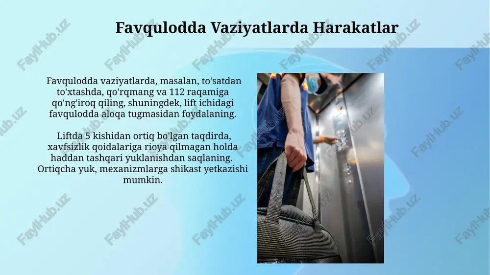 lift xavfsizligi qoidalari - Page 4