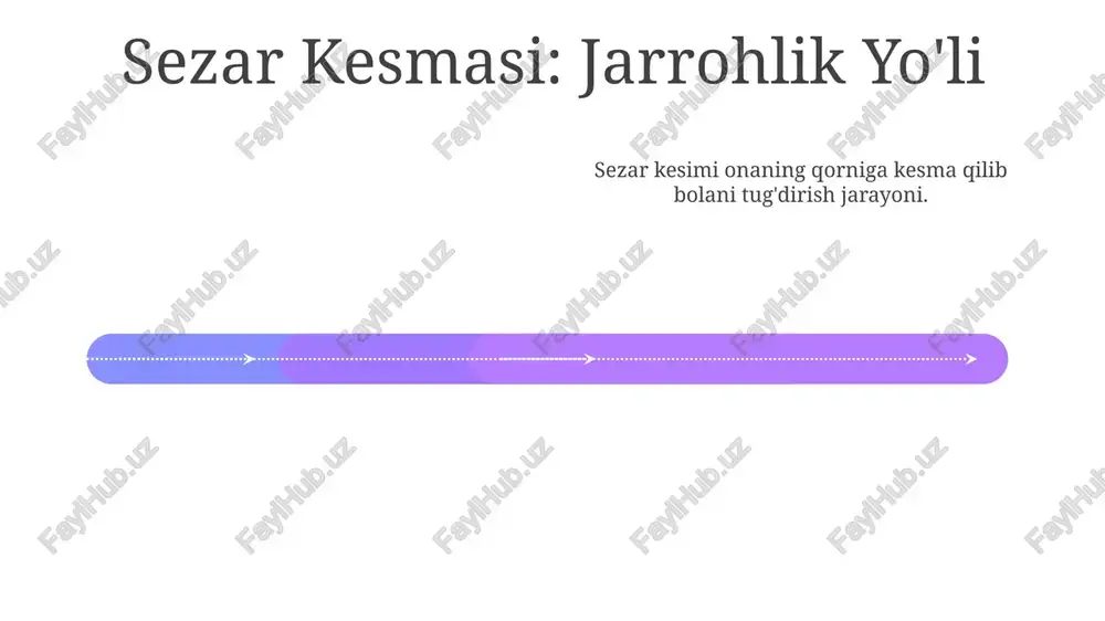 varish va teletibbiyot: homilador ayollar uchun qulaylik va kirish imkoniyatlarini oshirish. shaxsiylashtirilgan tibbiyot va genomika: shaxsiy genetik profilga asoslangan maxsus davolanish. sun'iy intellekt va mashina o'rganish: diagnostikani yaxshilash, xavfni baholash va davolanish rejasini tuzish. oila rejalashtirish: to'g'ri yo'lni tanlash tug'ilishni nazorat qilishning tabiiy usullari va unumdorlikni bilish texnikasi. oila rejalashtirish variantlari va juftliklar uchun mulohaza. akusherlik: tarixiy umumiy ma'lumot ilk tug'ruqshunoslik xonimlar va xalq davolanish usullarini o'z ichiga olgan bo'lsa, anatomiya va fiziologiyaning rivojlanishi ilmiyroq yondashuvga olib keldi. 20-asrda tug'ruq uyi kasalxonalari, og'riqsizlantirish vositalari va sezaryani kabi aralashuvlarning rivojlanishi kuzatildi. akusherlik qadimgi amaliyotlardan zamonaviy tibbiyotga, texnologiya va tug'ilishni tushunishdagi taraqqiyot bilan rivojlandi. e'tiboringiz uchun rahmat @taqdimot_robot image1.jpeg image2.jpeg image3.jpeg