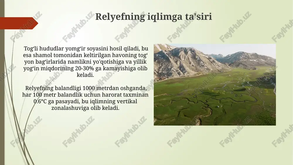 yer relefining asosiy shakl va turlari - Page 4