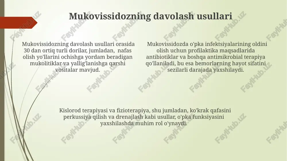 tirib, oqibatda ozuqa moddalari yetishmovchiligini keltirib chiqaradi. o'tkir pankreatitning asoratlari orasida psevdosistalar hosil bo'lishi (taxminan 15%), infektsiyalar (10-20%) va qon ketishi (5-10%) kabi holatlar uchraydi. pankreatitning 10-20% hollarda surunkali shaklga o'tishi va o'n yillar davomida og'ir asoratlar, jumladan, diabet va pankreatik karsinomani keltirib chiqarishi mumkin. ichak tutilishi yang'i tug'ilgan chaqaloqlarda ichak tutilishi taxminan 1/1500 tug'ilishda uchraydi va jarrohlik aralashuvni talab qiluvchi holatlarning 20% ni tashkil qiladi. ichak tutilishining 100 dan ortiq turini genetik mutatsiyalar keltirib chiqarishi mumkin, bu esa me'da-ichak traktining turli qismlarida to'siqlarni hosil qiladi. ichak tutilishining og'irlik darajasi va prognozi genetik nuqsonlarning turi va og'irligiga, shuningdek, davolanishning o'z vaqtida boshlanishiga bog'liq bo'lib, o'lim xavfi 5% ga yetishi mumkin. genetik kasalliklarning umumiy tavsifi genetik kasalliklarning 7000 dan ortiq turi mavjud boʻlib, ularning aksariyati autosomal-recessive yoki x-bogʻlangan meros boʻyicha oʻtadi. ushbu kasalliklarning patogenezi mutatsiyaga uchragan genlar tufayli oqsil sintezining buzilishi bilan bogʻliq, bu esa hujayra funksiyasining buzilishiga olib keladi. genetik …