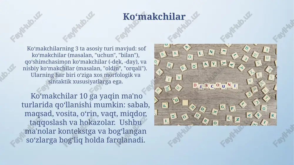 yordamchi so'zlar.kelishik - Page 4