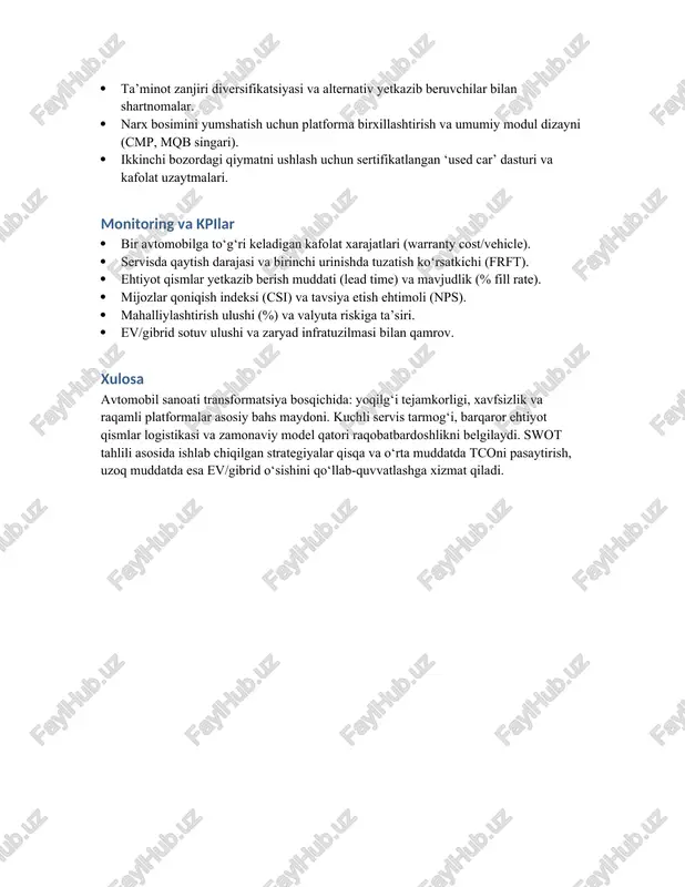 avtomobil sanoati va servis xizmatlari - Page 4