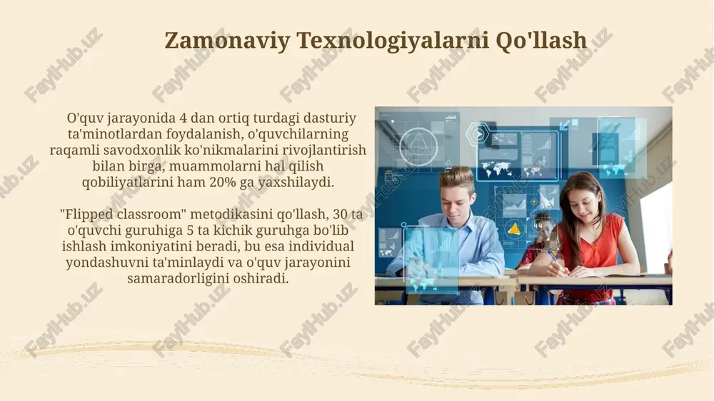 texnologiya darslarida o'quv jarayonini tashlik etish - Page 4