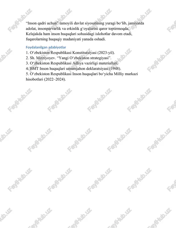 inson haq-huquqlari va erkinliklari - Page 4
