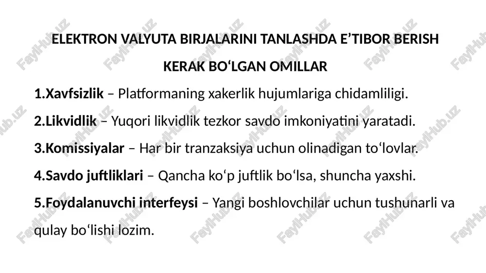 ftasi shu sessiyada boshlanadi. ozgina likvidlik va past volatilite kuzatiladi. aud va nzd valyutalarining faolligi yuqori. usd/jpy, aud/usd va nzd/usd juftliklarida aktivlik oshadi. bank of japan va boshqa osiyo banklari bozorga ta’sir ko‘rsatadi. nisbatan past volatilitega ega. eng likvid sessiyalardan biri, bozorda katta harakatlar yuz beradi. eur/usd, gbp/usd, usd/chf kabi juftliklar juda aktiv. ko‘pgina katta hajmli savdolar shu paytda amalga oshiriladi. katta hajmli savdolar amalga oshiriladi. yevropa va amerika sessiyalarining kesishgan vaqti eng volatil davr hisoblanadi. usd valyutasiga bog‘liq harakatlar yuqori bo‘ladi. forex savdo sessiyalari forex sessiyasi boshlanish vaqti (utc) tugash vaqti (utc) toshkent vaqti (utc+5) sydney (tinch okeani) 21:00 (yakshanba) 6:00 02:00 – 11:00 tokyo (osiyo) 23:00 8:00 04:00 – 13:00 london (yevropa) 7:00 16:00 12:00 – 21:00 new york (amerika) 12:00 21:00 17:00 – 02:00 toshkent vaqti bo‘yicha eng yaxshi savdo vaqti 📌 17:00 – 21:00 – london va new york sessiyalarining kesishma vaqti, eng ko‘p harakat sodir …