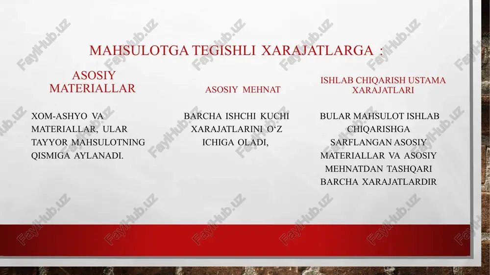 ma'ruza: “xarajatlarva ularninghisobi”reja - Page 4