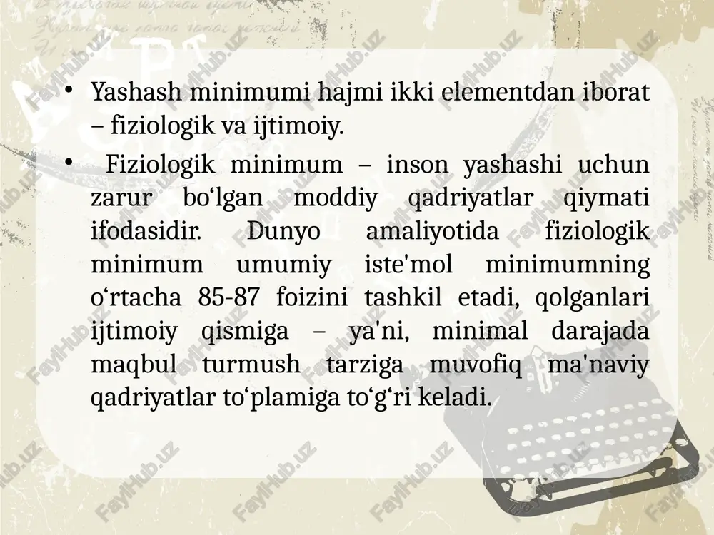 yashash minimumi va iste’mol savati - Page 4