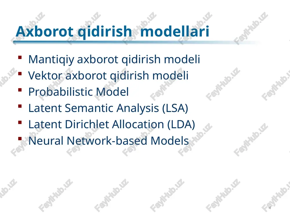 axborot qidirish modellari - Page 4