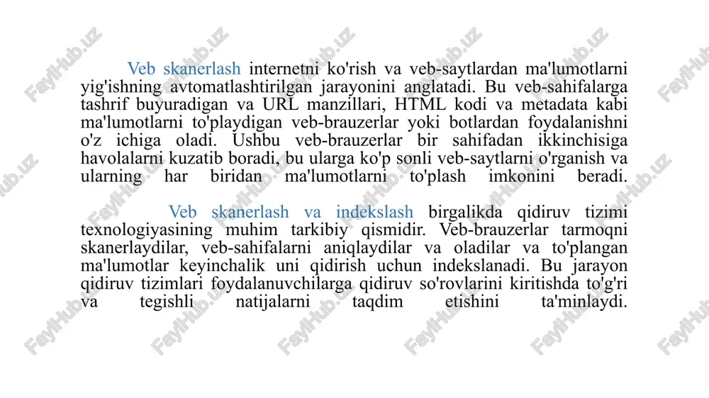ekslash uchun ustuvor skanerlash navbatiga qo'shilganligini tasdiqlovchi bildirishnoma paydo bo'ladi. indekslash jarayoni bir necha daqiqadan bir necha kungacha davom etishi mumkin. 3. sayt xaritasini yuborish sayt xaritasi - bu xml formatidagi ro'yxat yoki fayl bo'lib, unda skanerlash va qidiruv tizimi tomonidan indekslanmoqchi bo'lgan barcha veb-sahifalarni o'z ichiga oladi. sayt xaritalarining asosiy afzalligi shundaki, qidiruv tizimi veb-saytni tekshirishni ancha osonlashtiradi. bir vaqtning o'zida juda ko'p url manzillarini yuborish mumkin va shuning uchun veb-saytni umumiy indekslash jarayonini tezlashtiradi. google-ga sayt xarita haqida xabar berish uchun yana google search console-dan foydalaniladi. keyin google search console > sayt xaritalari bo‘limiga o‘tiladi va “yangi sayt xaritasi qo‘shish” bo‘limiga sayt xaritasining url manzilini qo‘yiladi: taqdim etilgandan so'ng, googlebot oxir-oqibat sayt xaritasini tekshiradi va taqdim etilgan har bir ro'yxatdagi veb-sahifalarni skanerlaydi (agar ular hech qanday tarzda skanerlash va indekslashdan to'sqinlik qilmasa). 4. ichki bog'lanishni to'g'ri bajarish kuchli ichki bog'lovchi tuzilma veb-sahifalarni osongina ko'rib chiqish uchun ajoyib uzoq …