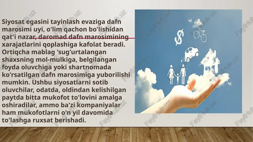 lni istisno qilishga harakat qiladi salbiy tanlov. hayotiy guruhni sug'urtalash ko'pincha guruhdan chiqadigan a'zolarga individual qamrovni sotib olish orqali o'zlarining qamrovini saqlab qolishlariga imkon beradi. anderrayting jismoniy shaxslar o'rniga butun guruh uchun amalga oshiriladi. e’tiboringiz uchun raxmat image2.jpeg image3.jpeg image4.jpeg image5.jpeg image6.png image1.jpg kartinki s jelaniyami /docprops/thumbnail.jpeg