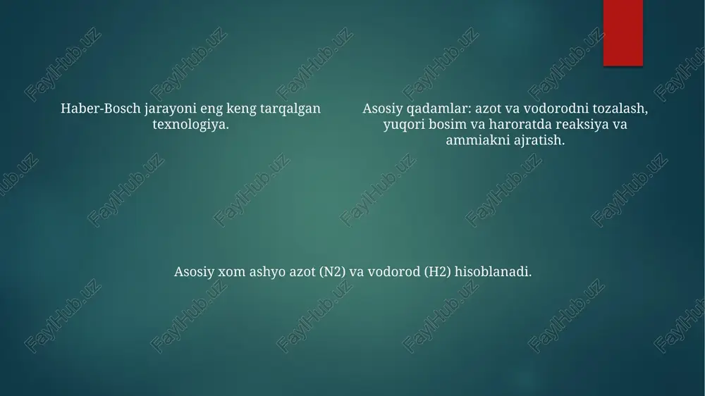 rish uchun katalizator samaradorligini va reaksiya sharoitlarini yaxshilash. e'tiboringiz uchun rahmat @taqdimot_robot image1.png image2.png image3.png image4.png image5.png image6.png image7.png image8.png image9.png image10.png