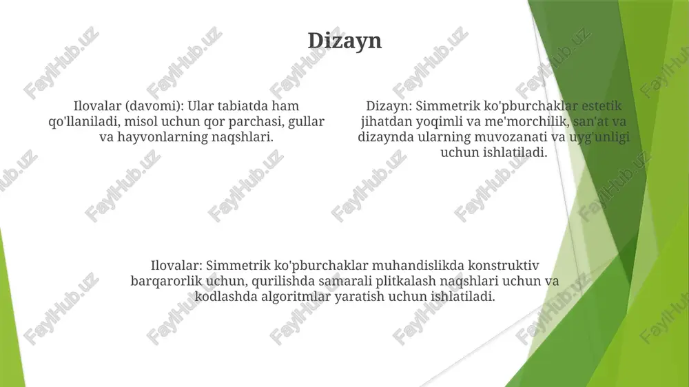 simmetrik koʻphadlarning tatbiqlari - Page 4