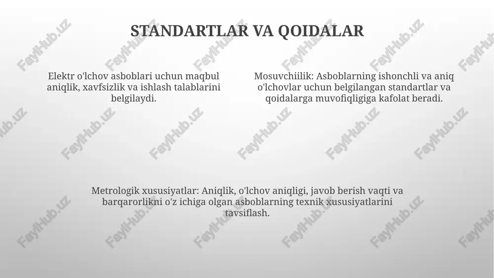 elektir òlchash asboblarining metrologik xarakteristikalari - Page 4