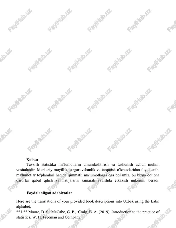 tavsiflovchi statistikaning asosiy metodlari - Page 4