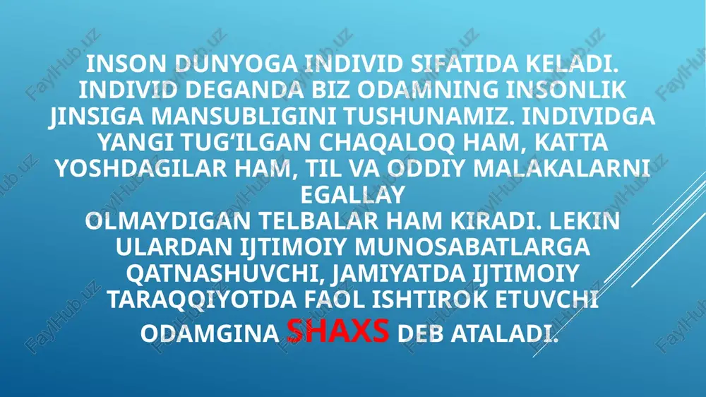 o‘z hayotida muayyan bir ideal uchun, kishi istiqbolning o‘z umrida amalga oshirish lozim deb hisoblaydigan va amalga oshiradigan barkamol obrazi uchun intiladi va shuni o‘ziga oliy maqsad qilib oladi. odam shu maqsadni deb yashaydi va hayotining ma’nosi shunda deb biladi. inson faoliyatining motivlari qoidalar, qonuniyatlar, faktlar bilan belgilanadi, ya’ni biz faoliyat motivini turlicha asoslab boramiz. bunga faoliyat motivatsiyasi yoki faoliyat motivlarini asoslanishi deb ataladi. anglanmagan motivlarga ustanovkalar (faoliyatni bajarishga tayyorgarlik holati) kiradi. anglangan motivlarga qiziqishlar, e’tiqod, dunyoqarash, tilaklar kiradi qiziqishlar deb, shaxsning bilish jarayoni bilan bog‘liq bo‘lgan ehtiyojlarning hissiy namoyon bo‘lishiga aytiladi. qiziqishlar, faoliyat jarayonida muhim rol o‘ynaydi. qiziqishlar kengligiga ko‘ra keng va tor qiziqishlarga bo‘linadi. keng qiziqish bir sohaga yoki faoliyatga emas, balki ko‘plab sohalarga faoliyatlarga qiziqishdir. ba’zi odamlarda qiziqishlar bir sohaga qaratilgan bo‘lishi mumkin. bu tor qiziqishdir. qiziqishlar barqarorligi darajasiga qarab barqaror va beqaror bo‘lishi mumkin. barqaror qiziqishlar uzoq muddat davomida, hatto kishining umrini oxiriga qadar amal qiladigan …
