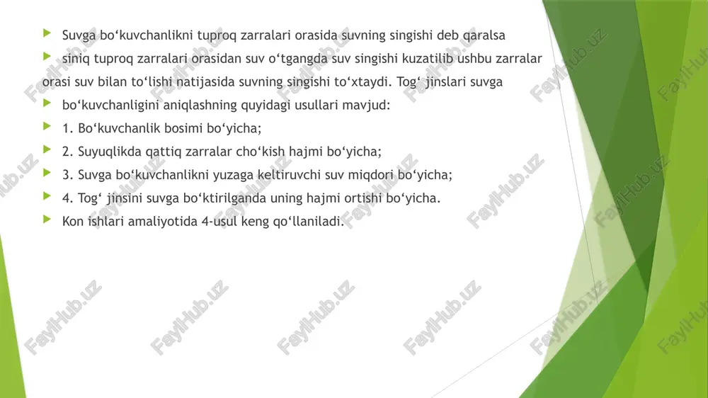 tog‘ jinslari suvga bo‘kuvchanligini aniqlash - Page 4