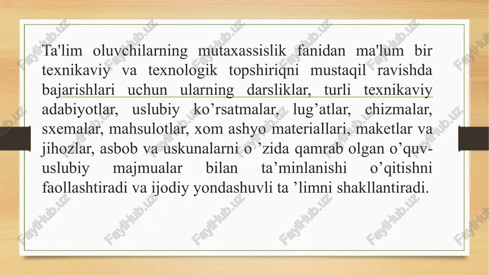 maxsus fanlarning o'quv-uslubiy ta’minotini ishlab chiqish - Page 4