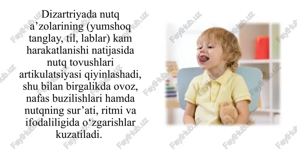 iya nervlarining periferik o‘qlari, po'stloq yoki yadroning shikastlanishi oqibatida yuzaga keluvchi simptokompleksning harakat buzilishlari bulbar falaj deb ataladi. periferik harakatlantiruvchi neyronlarning hujayralari orqa miyaning oldingi shoxlarida yoki miya o'qining mos yadrolarida yotadi. ularning aksonlari u yoki bu periferik harakatlantiruvchi nervlarni shakllantiradi. periferik harakatlantiruvchi neyronning uning istalgan sathidagi shikastlanishi periferik falaj /parez/ning klinik ko‘rinishini beradi. bunda nerv impulslari mushaklarga kelmasligi, shuning uchun undagi almashinish jarayonlarining buzilishini hisobga olsak, mushaklar atrofiyasi, tovushining pasayishining yuzaga kelishi sabablari ma’lum buladi. muskullar mo‘rt, bo'sh bo’lib qoladi, shuning uchun bu ko'pincha atrofik falaj deb ataladi. periferik harakatlantiruvchi neyronning shikastlanishi birlamchi reflektor yoylarining uzilishiga sabab boiadi. bunda teri va pay reflekslari yo‘qolib, arefleksiya namoyon boiadi. periferik harakatlantiruvchi neyronlardagi patologik jarayon natijasida ham saqlanib qolgan qo‘zg‘aluvchanligi shu narsaga olib keladiki, atrofiyaga uchrayotgan muskullarda ba’zida alohida muskul to‘plamlari va tolalarning tez-tez qisqarishi kuzatiladi. periferik paralichning ko‘rsatilgan klinik ko‘rinishlari atrofiya, atoniya va arefleksiya - bulbar falaj holatida ix, x, va …